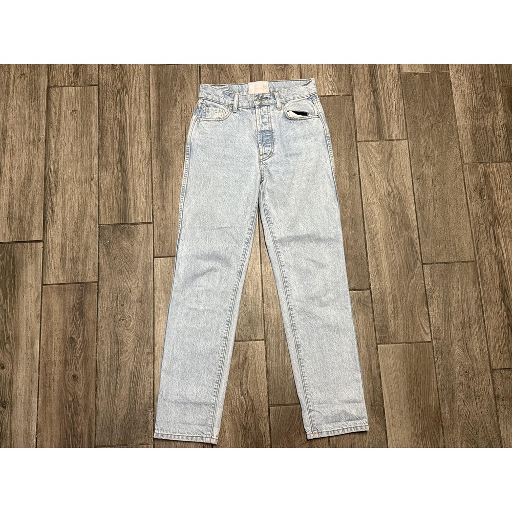 Revice Jeans Womens 27 Light Wash High Rise Straight Denim Stretch Made In USA